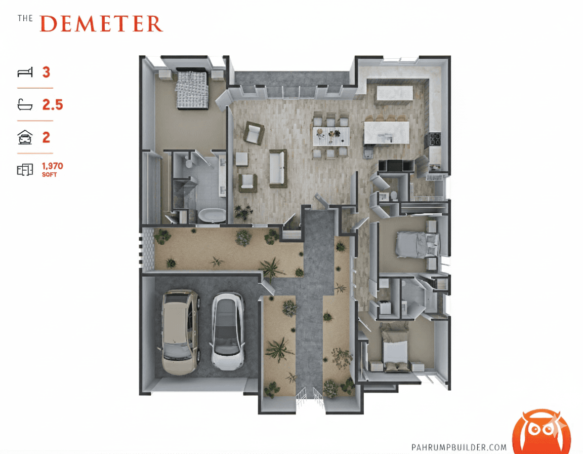 The Demeter Site Plan by Homes by Apollo