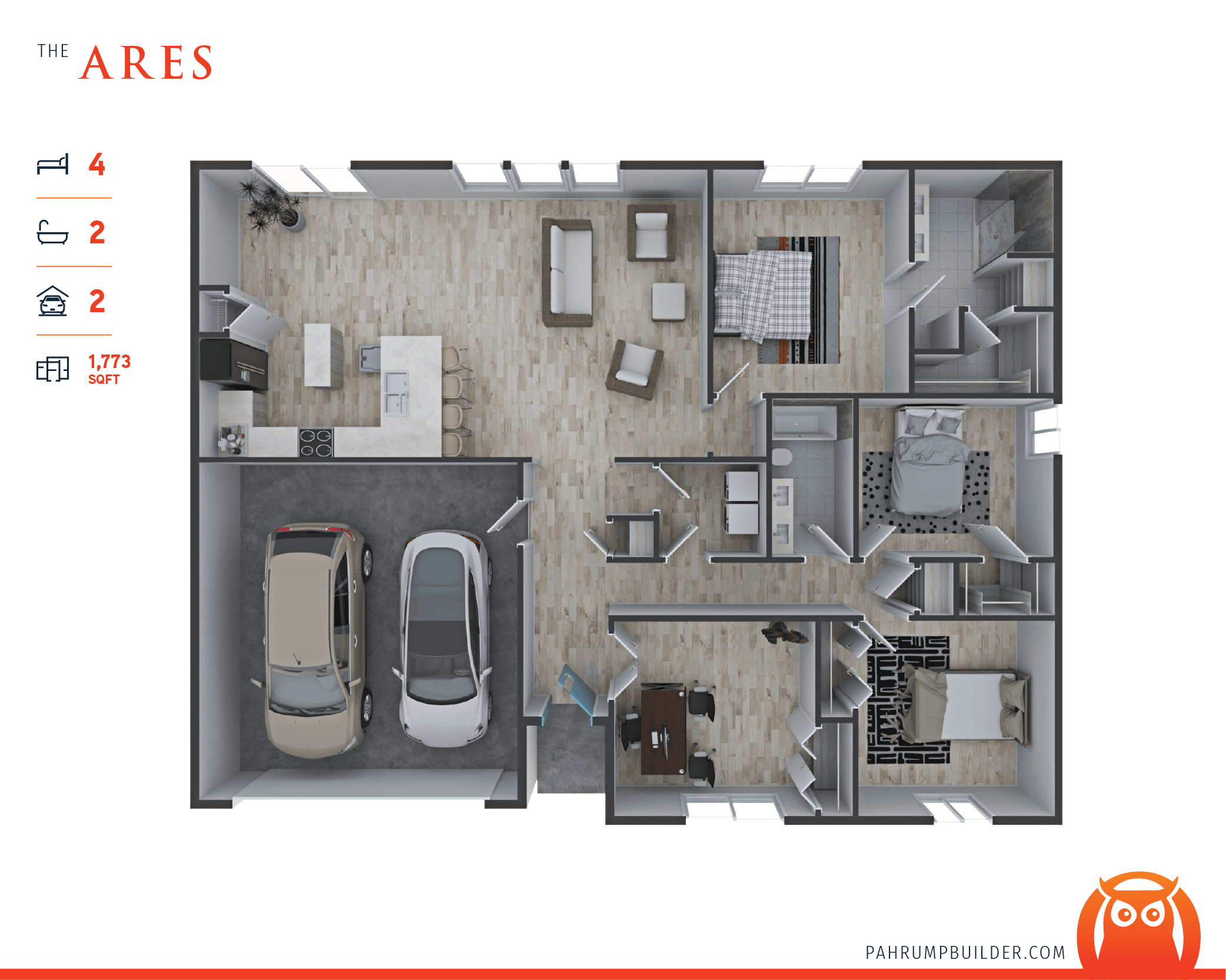 The Ares Site Plan by Homes by Apollo