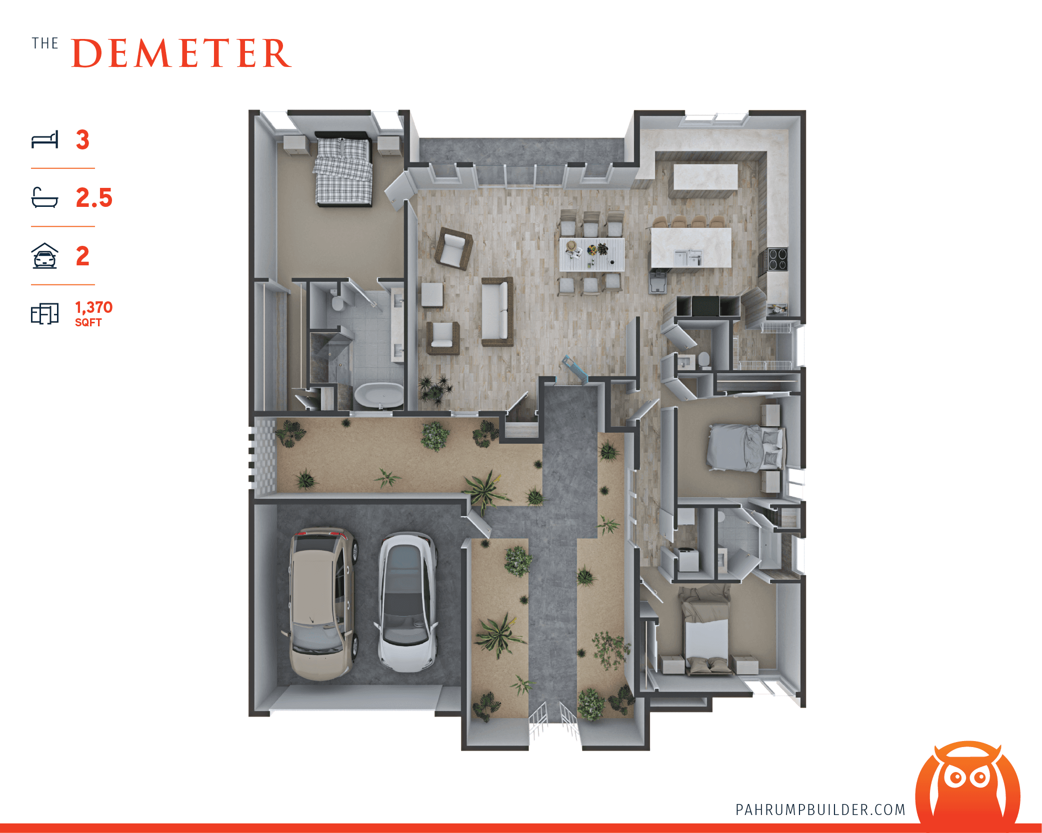 The Demeter Site Plan by Homes by Apollo