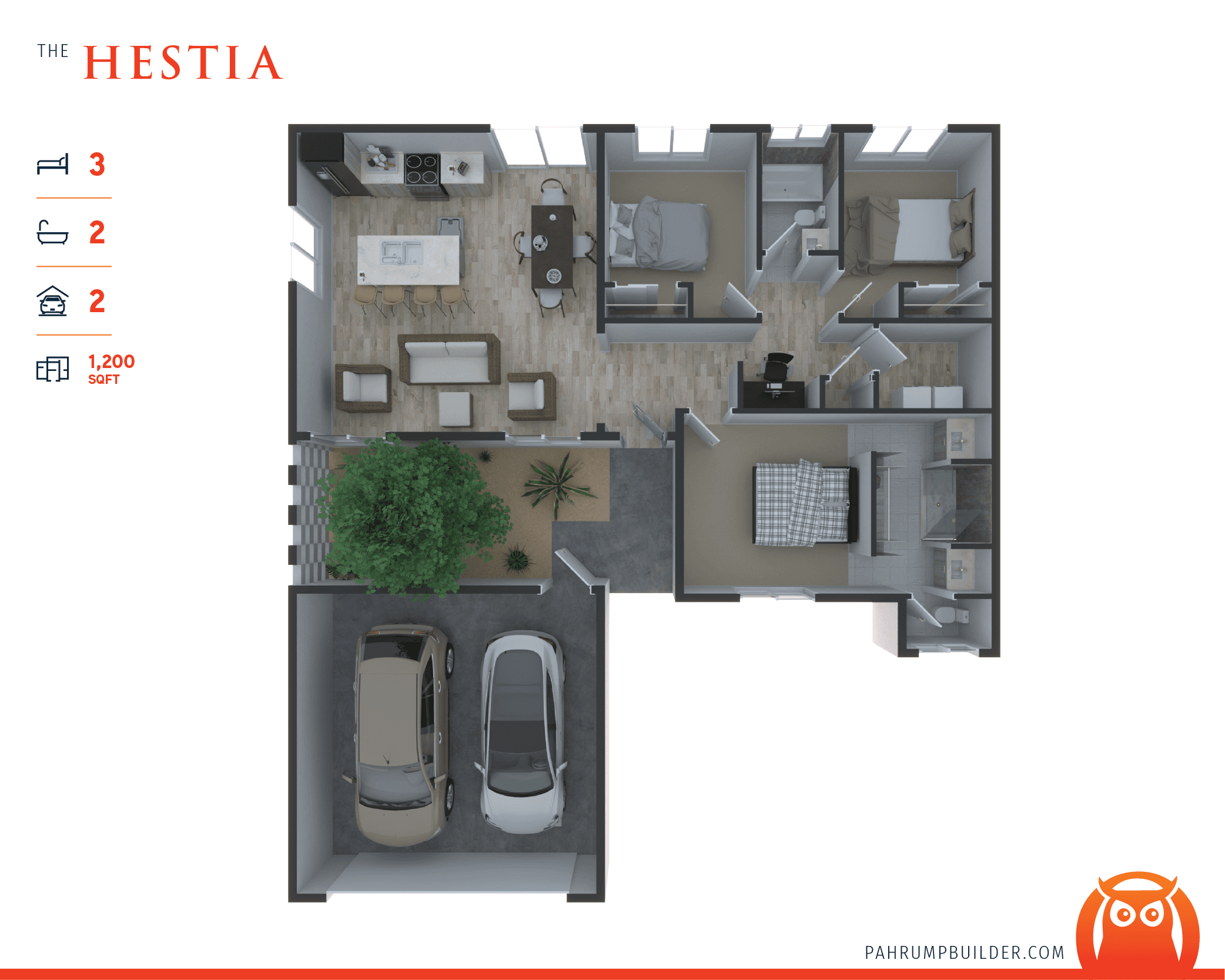 The Hestia Site Plan by Homes by Apollo